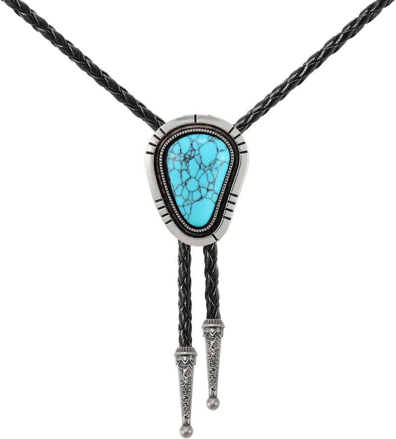 Sansths Bolo Tie for Men Cowboy Tie Native American Retro Western Necklace Cowboy Cowgirl Accessories for Men Women - Image 1